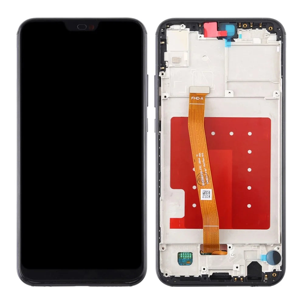LCD Screen and Digitizer Assembly + Frame Replacement (without Logo) for Huawei P20 Lite (2018)/Nova 3e (China) - Black - 1