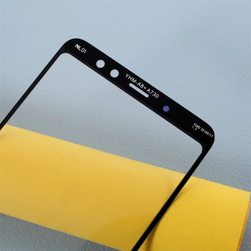 Screen Glass Lens + OCA Adhesive Repair Part for Samsung Galaxy A8+ (2018) - 6