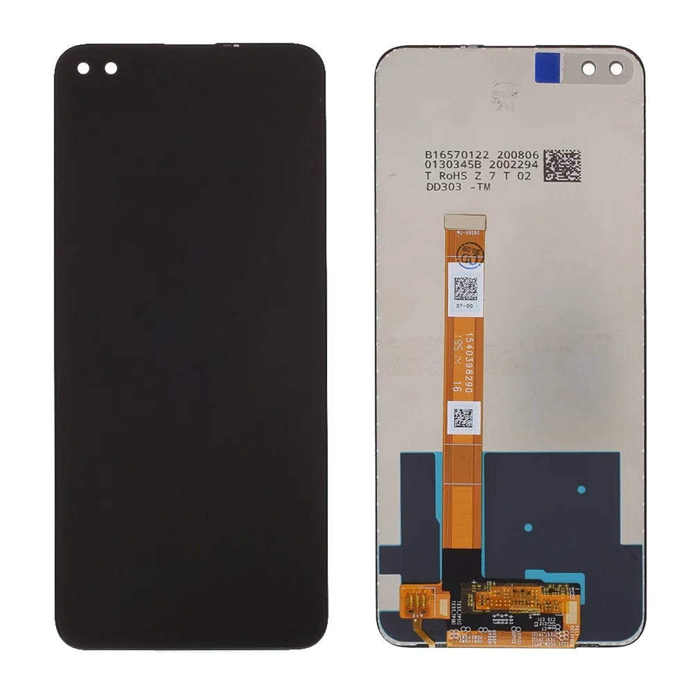 For OPPO A92s/Reno4 Z 5G OEM LCD Screen and Digitizer Assembly Replacement Part - Black - 1