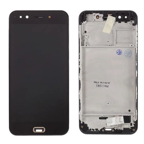 For Vivo X9s Plus LCD Screen and Digitizer Assembly with Frame Repair Part (In-cell Craft) - Black - 1