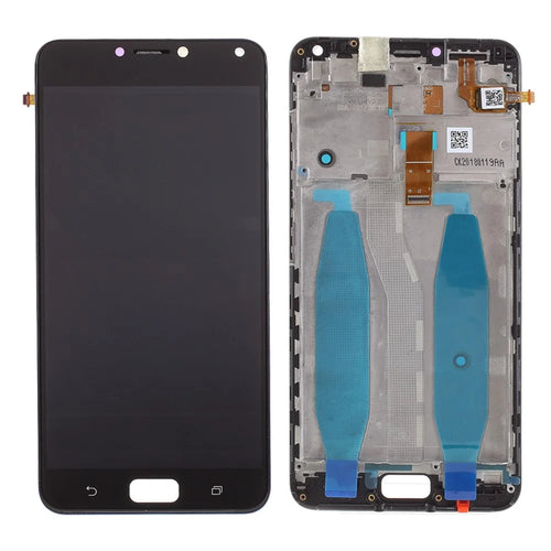 Assembly LCD Screen and Digitizer Assembly + Frame (Without LOGO) for Asus Zenfone 4 Max ZC554KL - Black - 1
