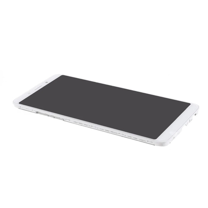 For Oppo A79 (2017) LCD Screen and Digitizer Assembly with Frame Replacement Part (In-Cell Craft) - White - 2