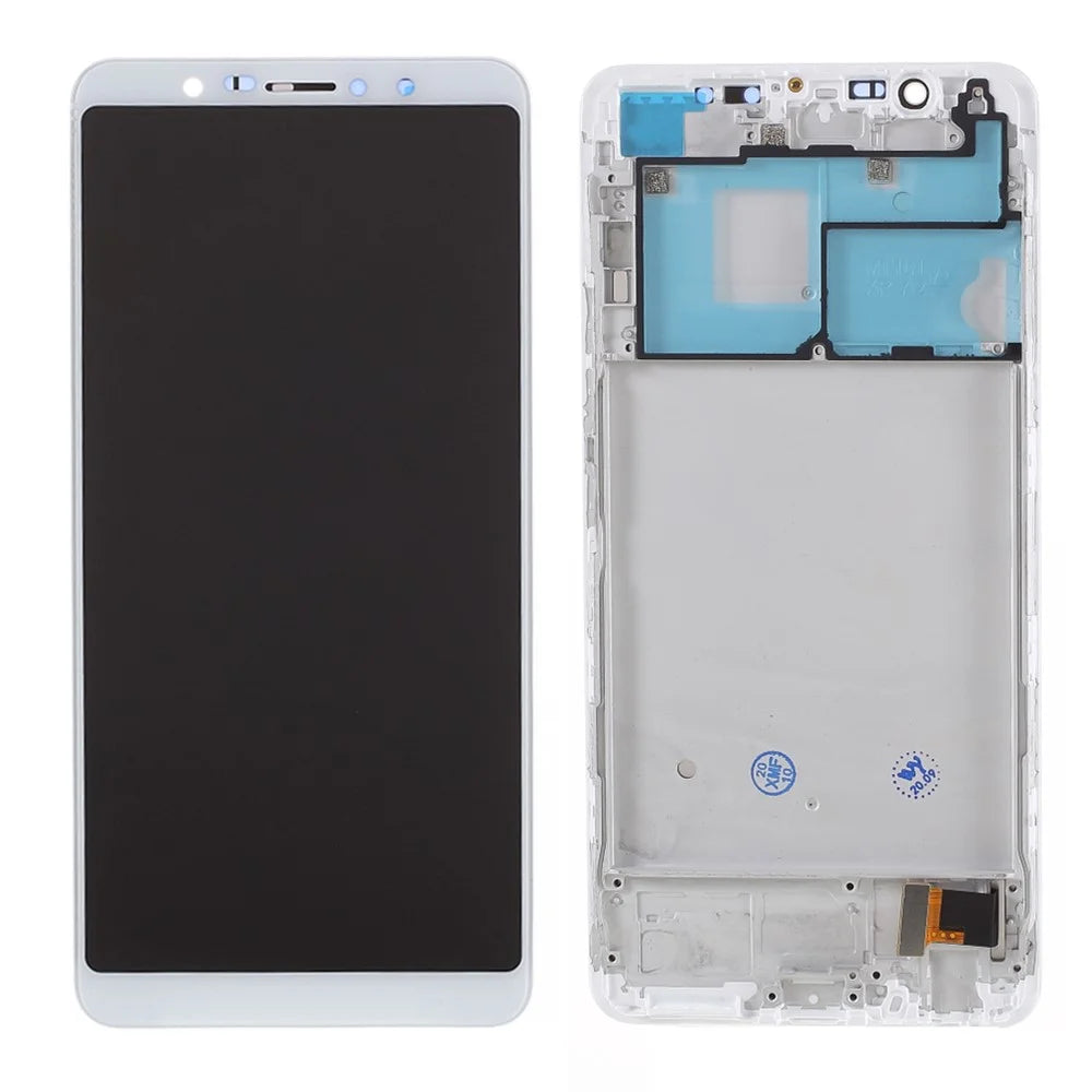For Vivo X20 LCD Screen and Digitizer Assembly with Frame Replacement Part (In-cell Craft) - White - 1
