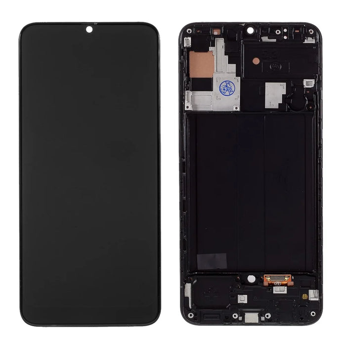 LCD Screen and Digitizer Assembly + Frame TFT Version (Without Logo) for Samsung Galaxy A30 A305 - Black - 1