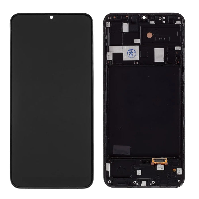 LCD Screen and Digitizer Assembly + Frame TFT Version (Without Logo) for Samsung Galaxy A20 A205 - Black - 1
