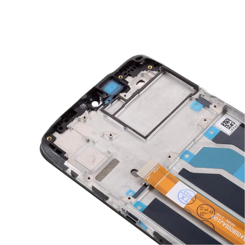 OEM LCD Screen and Digitizer Assembly + Frame Replacement Part for Realme 5 - Black - 5