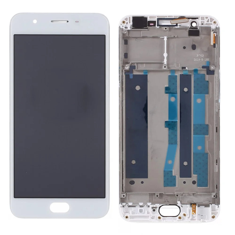 Assembly LCD Screen and Digitizer Assembly + Frame for Oppo A59 / Oppo F1s - White - 1