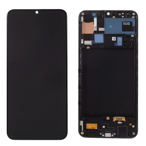 LCD Screen and Digitizer Assembly + Frame Repair Part (Without Logo) (TFT Edition, without Fingerprint Function) for Samsung Galaxy A50s SM-A507 - Black - 1