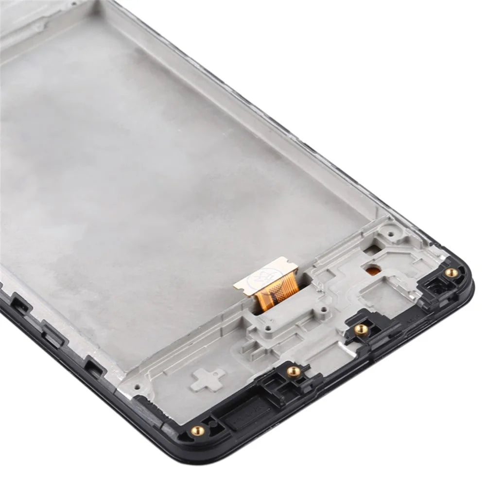 OEM LCD Screen and Digitizer Assembly + Frame Repair Part (Without Logo) for Samsung Galaxy A21s SM-A217 - Black - 3