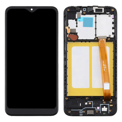 OEM LCD Screen and Digitizer Assembly + Frame Repair Part (Without Logo) for Samsung Galaxy A20e SM-A202F - Black - 1