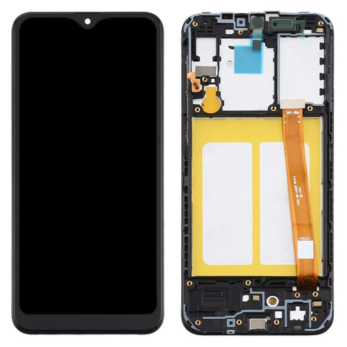 LCD Screen and Digitizer Assembly + Frame (Without Logo) for Samsung Galaxy A10e A102 A102U - Black - 1