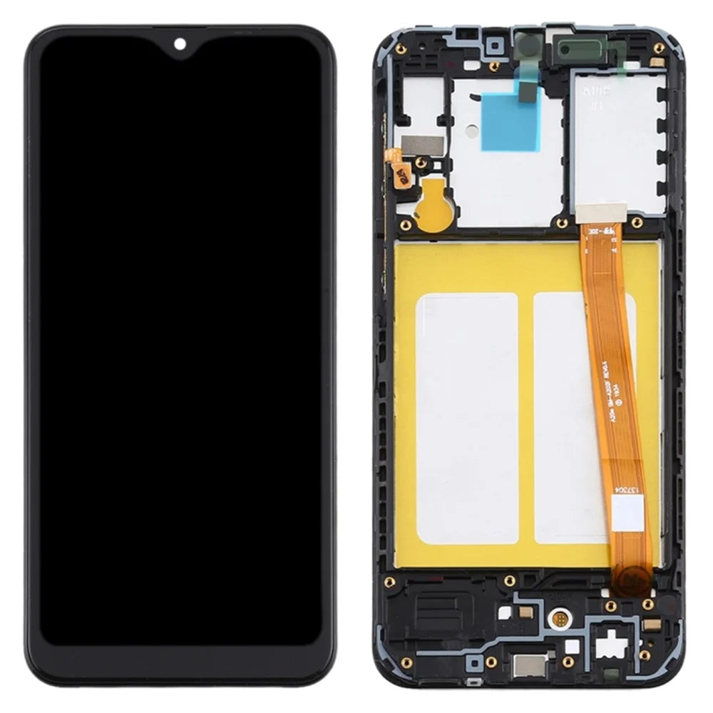 LCD Screen and Digitizer Assembly + Frame (Without Logo) for Samsung Galaxy A10e A102 A102U - Black - 1