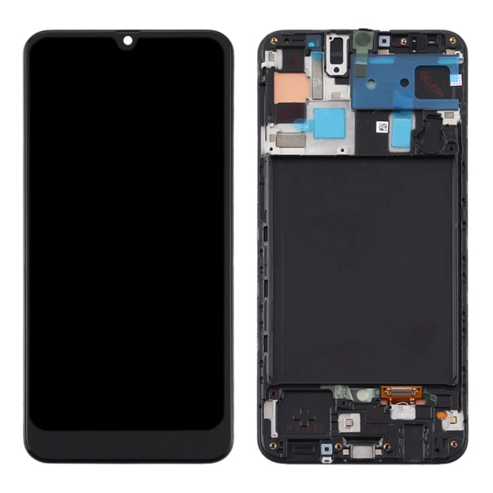 LCD Screen and Digitizer Assembly + Frame Replacement (Without Logo) (TFT Edition, without Fingerprint Function) for Samsung Galaxy A50 SM-A505 - Black - 1
