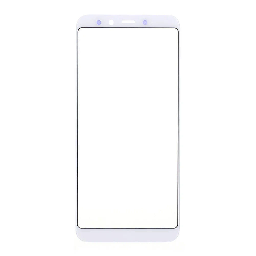 For Xiaomi Mi A2 / Mi 6X (China) Front Screen Glass Lens + OCA Adhesive Replacement Parts (without Logo) - White - 1