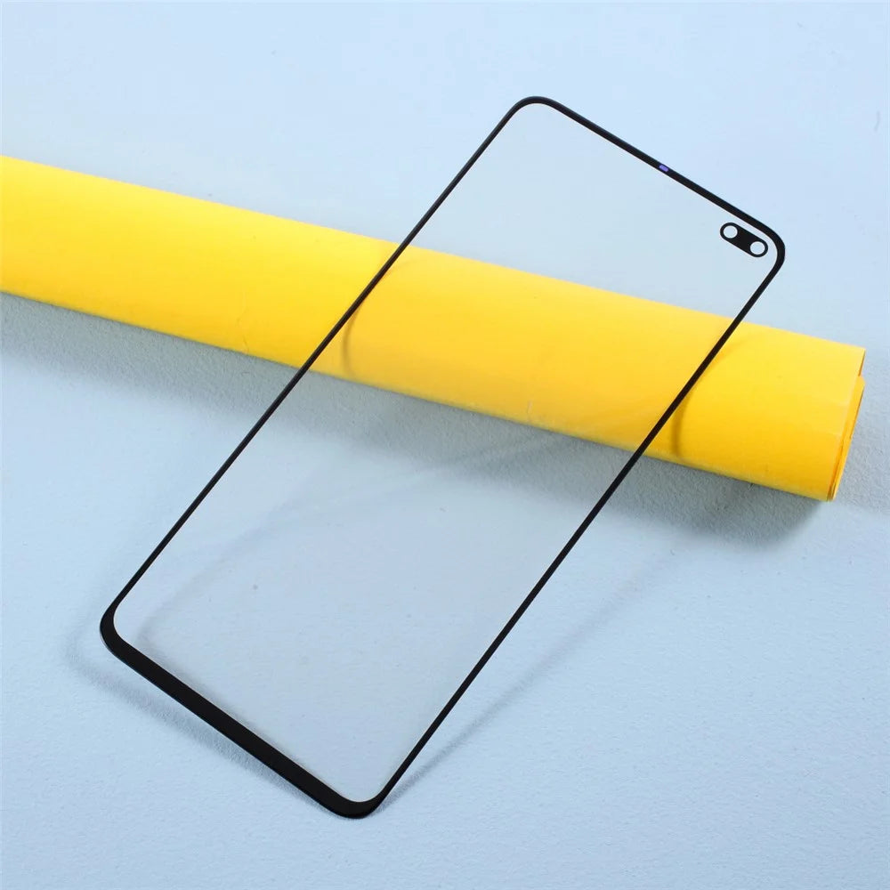 Screen Glass Lens + OCA Adhesive Replace Part for Xiaomi Redmi K30 4G M1912G7BE M1912G7BC - Black - 2