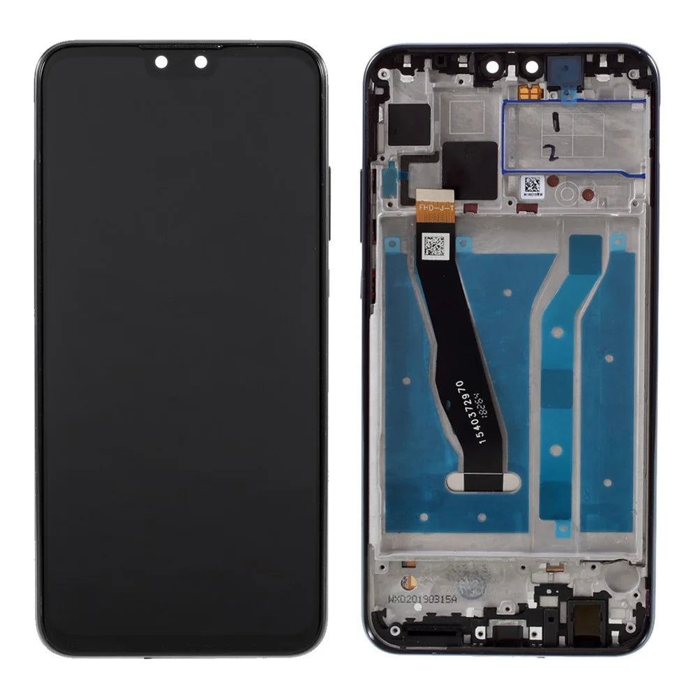 LCD Screen Display Digitizer Assembly with Frame (Without Logo) for Huawei Y9 (2019) / Enjoy 9 Plus - Black - 1