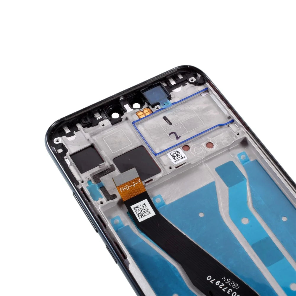 LCD Screen Display Digitizer Assembly with Frame (Without Logo) for Huawei Y9 (2019) / Enjoy 9 Plus - Black - 6
