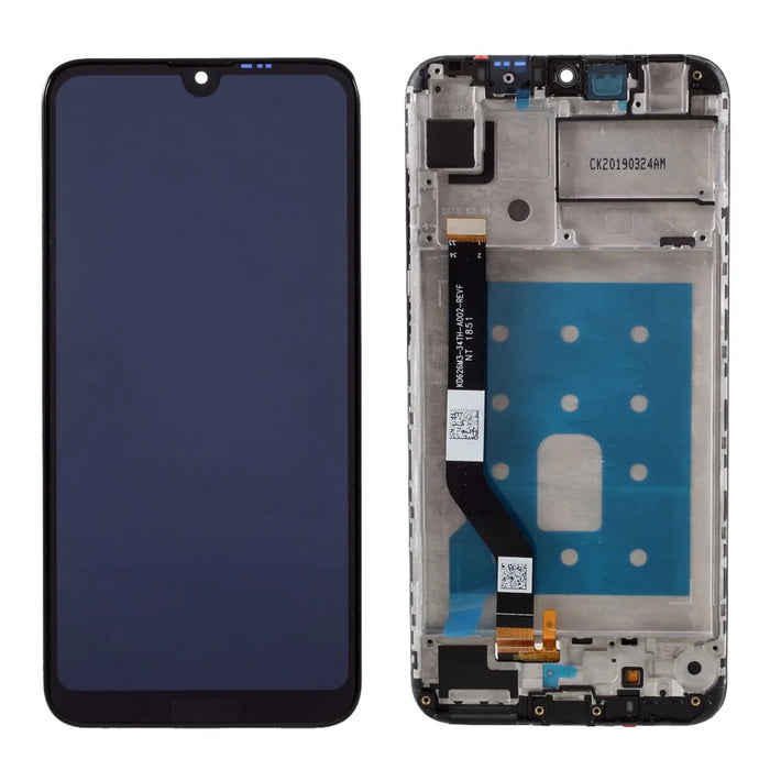 LCD Screen and Digitizer Full Assembly with Frame Repair Part for Huawei Y7 (2019) / Enjoy 9 (6Pin Line Version 3+32GB) - Black - 1