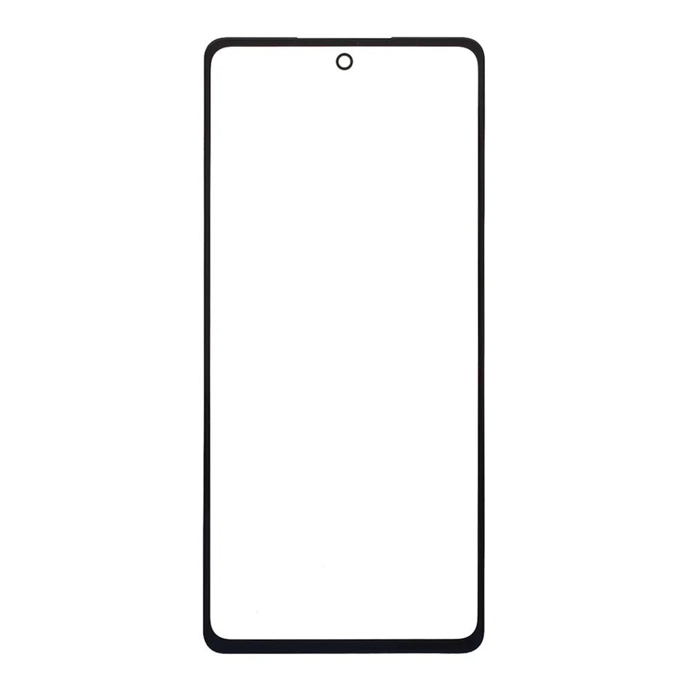 Front Screen Glass Lens with Frame with OCA Adhesive Sticker (without Logo) for Samsung Galaxy A52 4G A525/5G A526- Black - 1