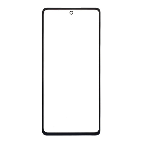 Front Screen Glass Lens with Frame with OCA Adhesive Sticker (without Logo) for Samsung Galaxy A52 4G A525/5G A526- Black - 1