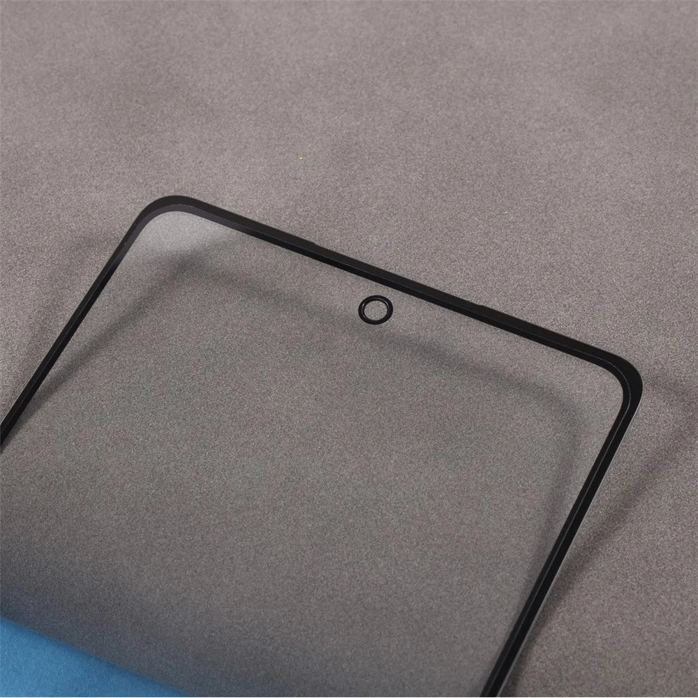 Front Screen Glass Lens with Frame with OCA Adhesive Sticker (without Logo) for Samsung Galaxy A52 4G A525/5G A526- Black - 6
