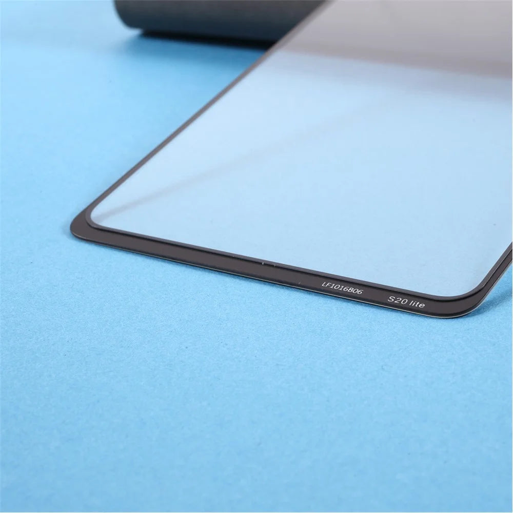 Front Screen Glass Lens with Frame with OCA Adhesive Sticker (without Logo) for Samsung Galaxy A52 4G A525/5G A526- Black - 7