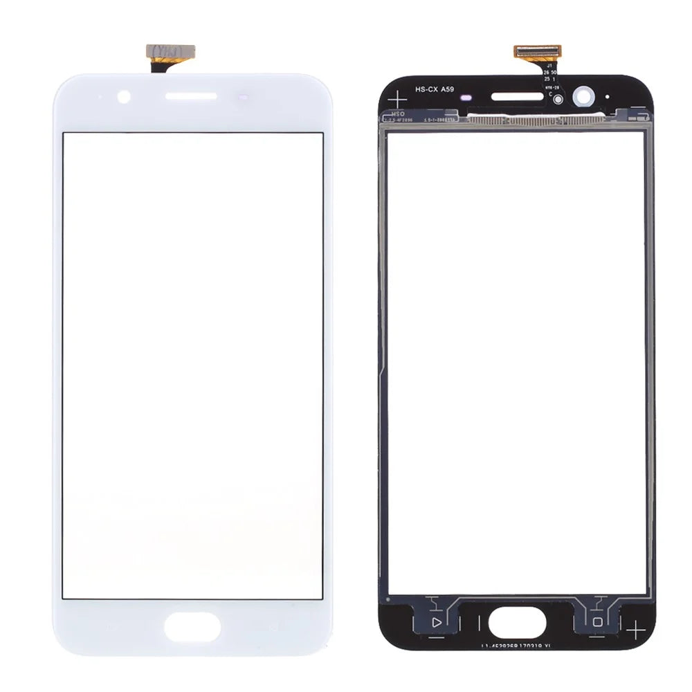 Digitizer Touch Screen Glass Replace Part for Oppo A59 (without Logo) - White - 1