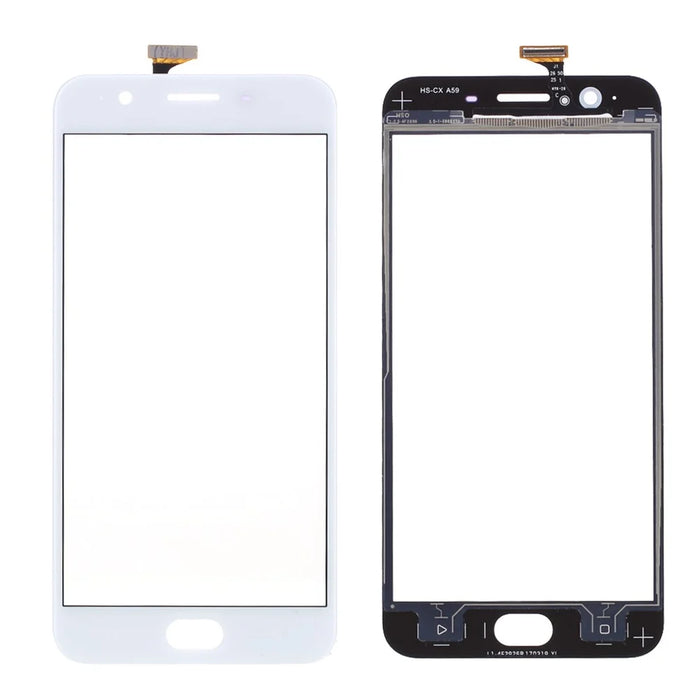 Digitizer Touch Screen Glass Replace Part for Oppo A59 (without Logo) - White - 1