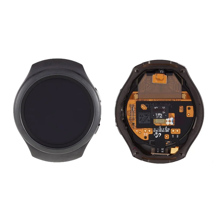 OEM LCD Screen and Digitizer Assembly with Frame (Without Logo) for Samsung Gear S2 SM-R720 - Black - 1