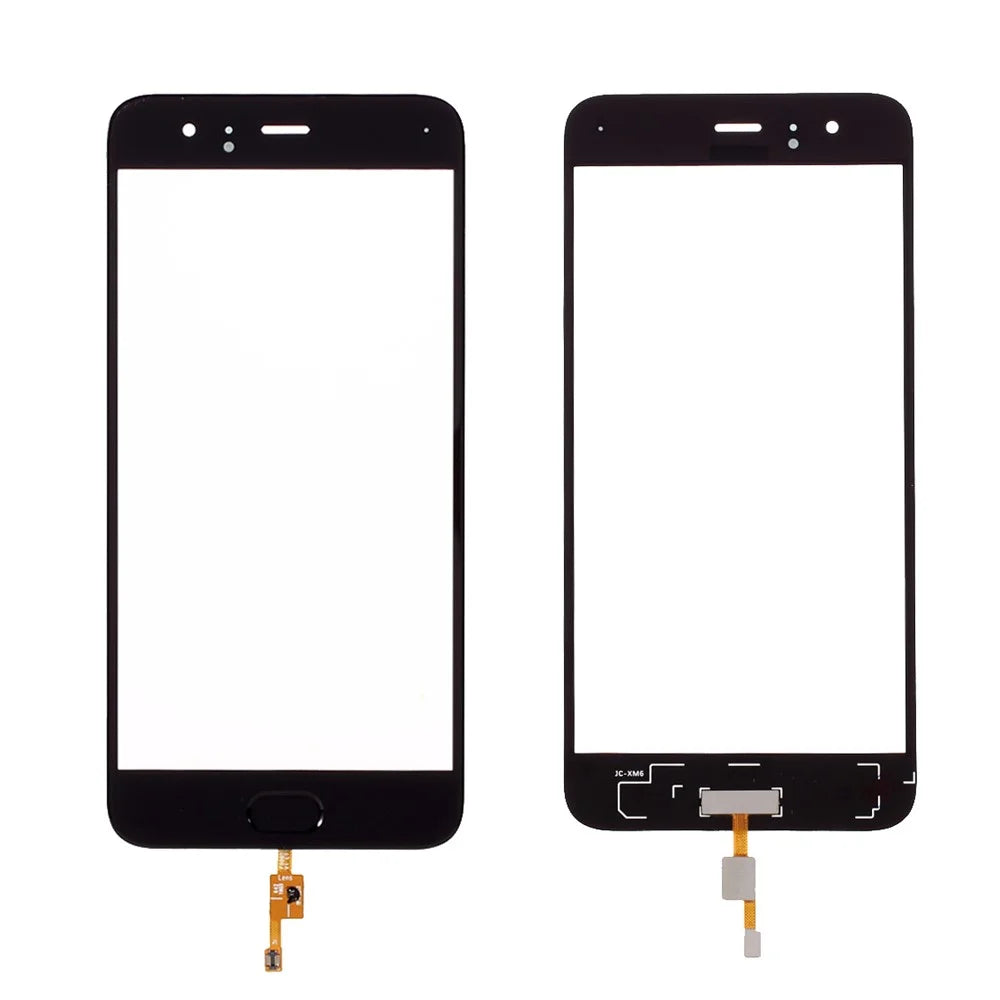 Digitizer Touch Screen Glass Replacement with Fingerprint Button Flex Cable for Xiaomi Mi 6 - Black - 1