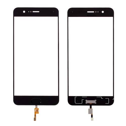 Digitizer Touch Screen Glass Replacement with Fingerprint Button Flex Cable for Xiaomi Mi Note 3 - Black - 1