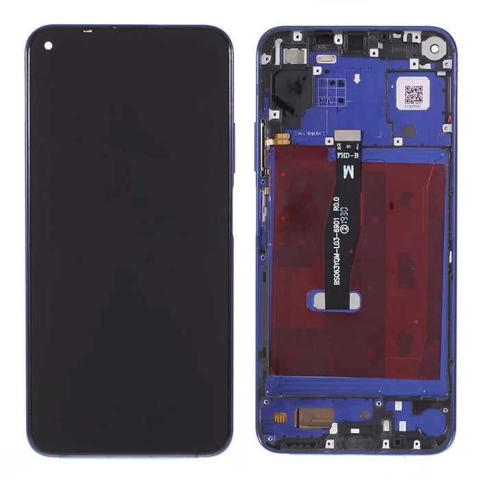 Grade B Assembly LCD Screen and Digitizer Assembly + Frame Part (without Logo) for Huawei Honor 20 YAL-L21 - Blue - 1