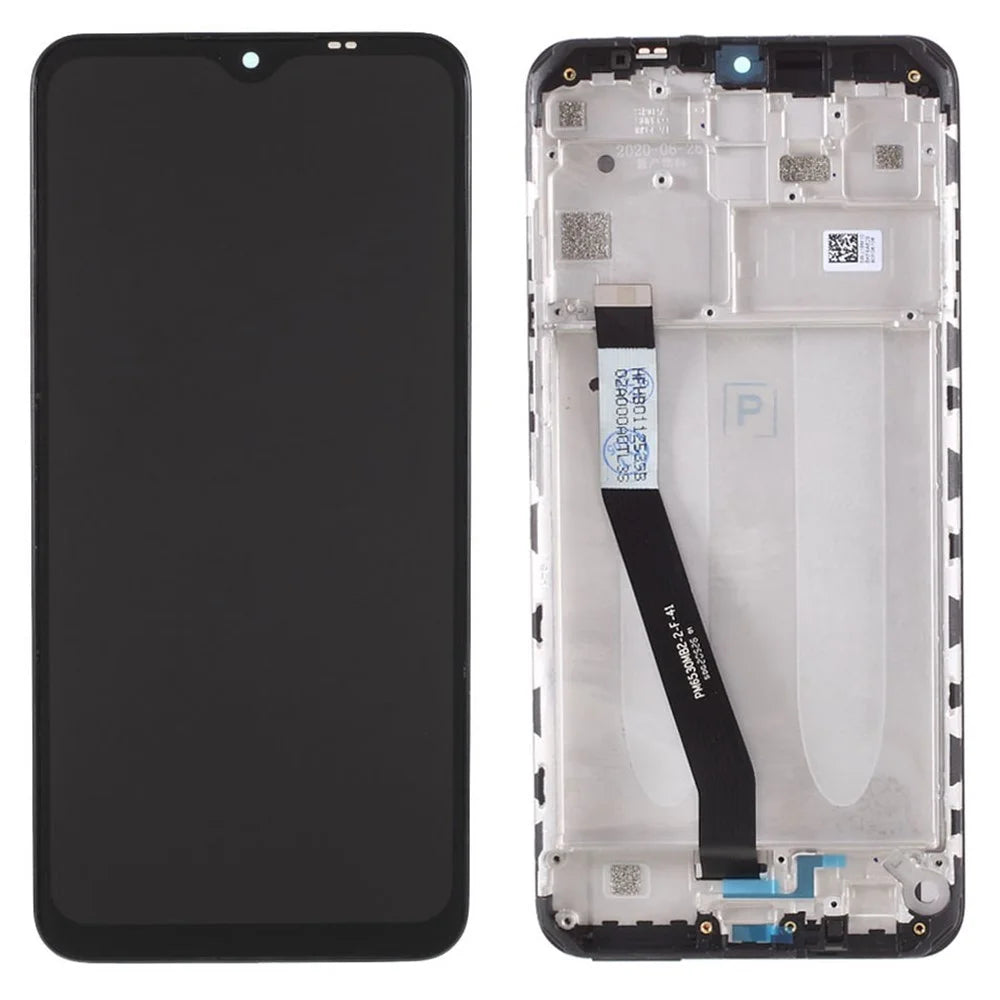 LCD Screen and Digitizer Assembly + Frame Repair Part (without Logo) for Xiaomi Redmi 9 - Black - 1