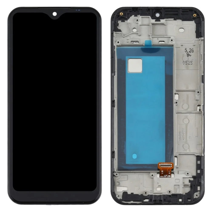 Assembly LCD Screen and Digitizer Assembly + Frame Part (without Logo) for LG K31 LM-K300Q/LMK30 - Black - 1