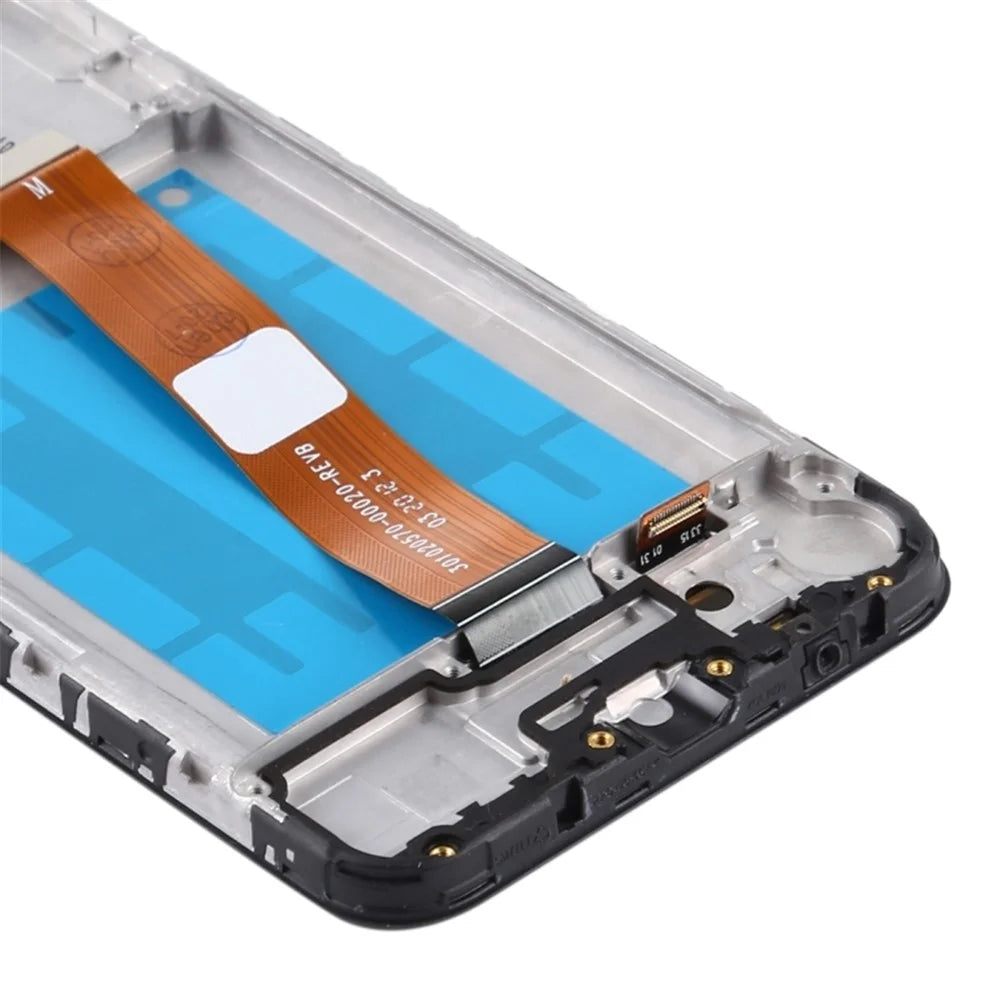 Assembly LCD Screen and Digitizer Assembly + Frame (Narrow Flex Cable) for Samsung Galaxy A01 A015 Replacement - 3