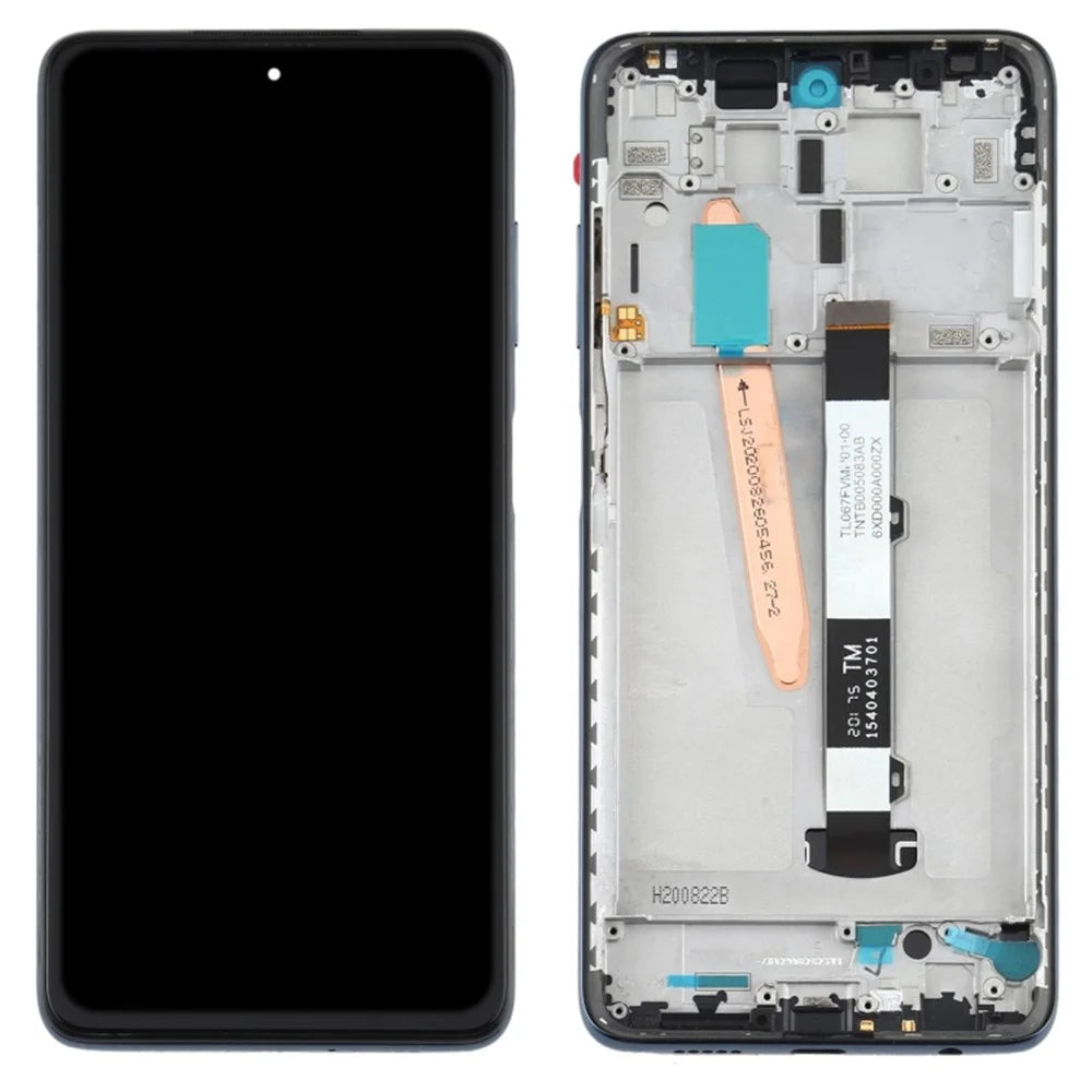 For Xiaomi Poco X3 / Poco X3 NFC / Poco X3 Pro OEM LCD Screen and Digitizer Assembly + Frame Part - Black - 1
