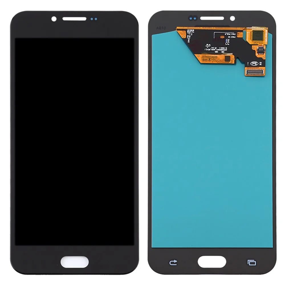 OLED Display Touch Screen Digitizer Glass Assembly for Samsung Galaxy A8 (2016) Replacement Part - Black - 1