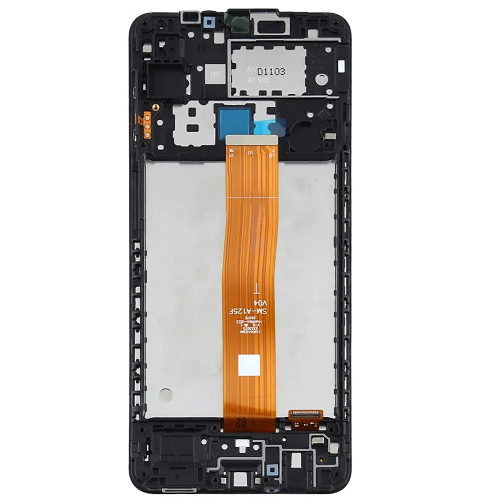 Grade C LCD Screen and Digitizer Assembly + Frame Replacement (without Logo) for Samsung Galaxy A12 A125 - 2