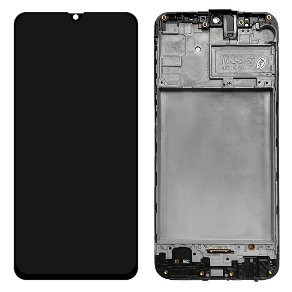 OEM LCD Screen and Digitizer Assembly + Frame Replace Part (Without Logo) for Samsung Galaxy M21 SM-M215 - Black - 1