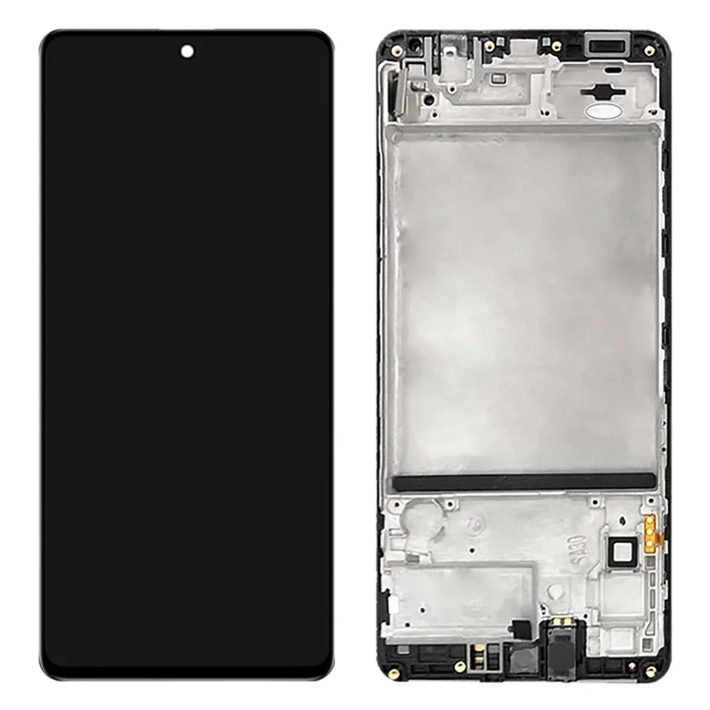 OEM LCD Screen and Digitizer Assembly + Frame Part for Samsung Galaxy M51 M515 (without Logo) - Balck - 1