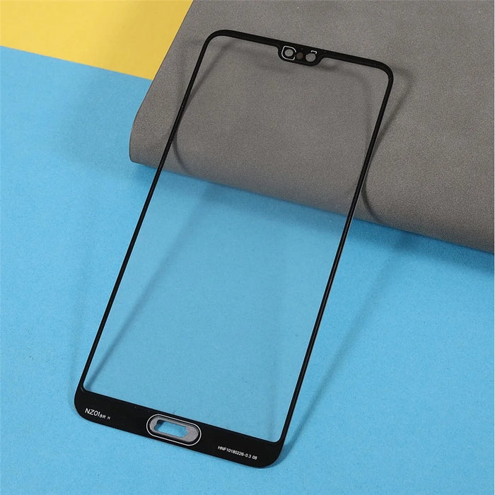 Screen Glass Lens + OCA Adhesive Replacement [with Fingerprint Bracket] for Huawei P20 Pro - 5
