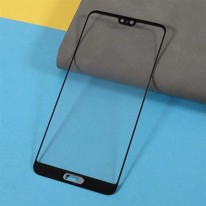 Screen Glass Lens + OCA Adhesive Replacement [with Fingerprint Bracket] for Huawei P20 - 5
