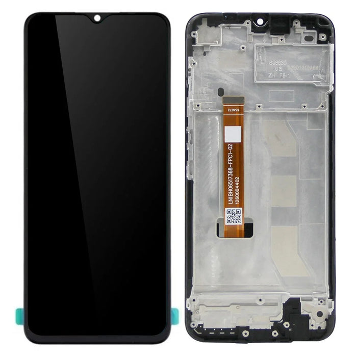 Assembly LCD Screen and Digitizer Assembly + Frame Spare Part for Realme C11 RMX2185 - Black - 1