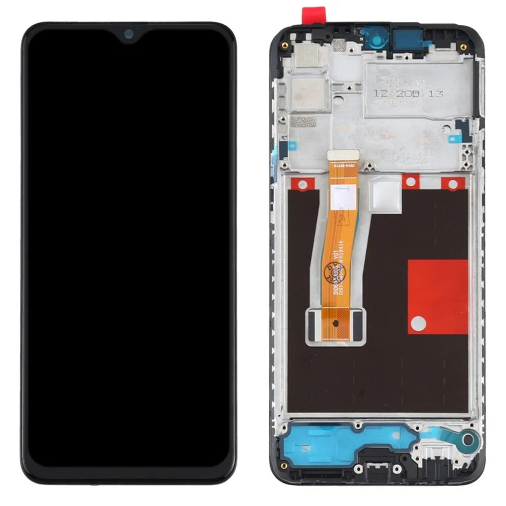 Assembly LCD Screen and Digitizer Assembly + Frame Spare Part for OPPO Realme 5 Pro/Realme Q RMX1971 - Black - 1