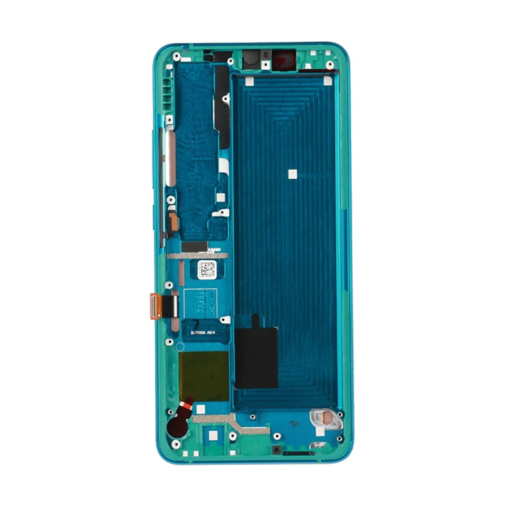 OEM LCD Screen and Digitizer Assembly + Frame Repair Part for Xiaomi Mi Note 10/CC9 Pro (Tianma Version) - Green - 1