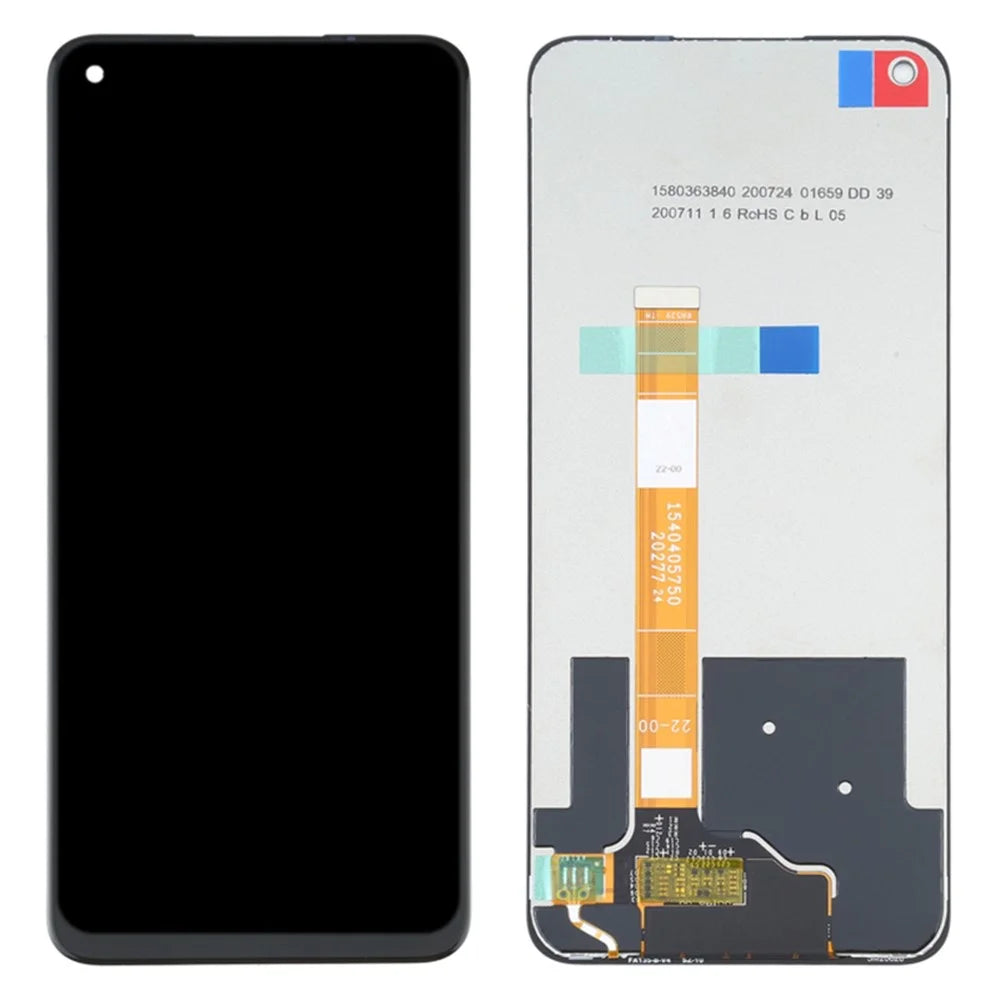 LCD Screen and Digitizer Assembly Repair Part for Realme 7 5G RMX2111 - Black - 1