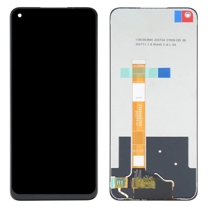 LCD Screen and Digitizer Assembly Repair Part for Realme 7 5G RMX2111 - Black - 1