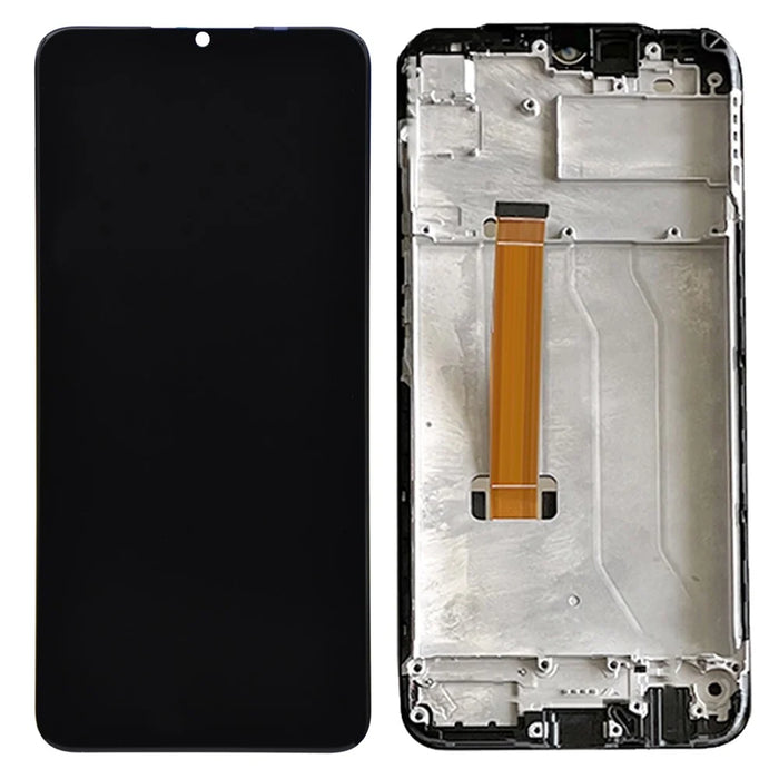 Assembly LCD Screen and Digitizer Assembly + Frame Part for Realme C12 RMX2189 - Black - 1