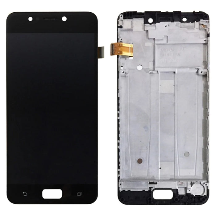 OEM LCD Screen and Digitizer Assembly + Frame Replace Part (without Logo) for Asus Zenfone 4 Max ZC520KL - Black - 1