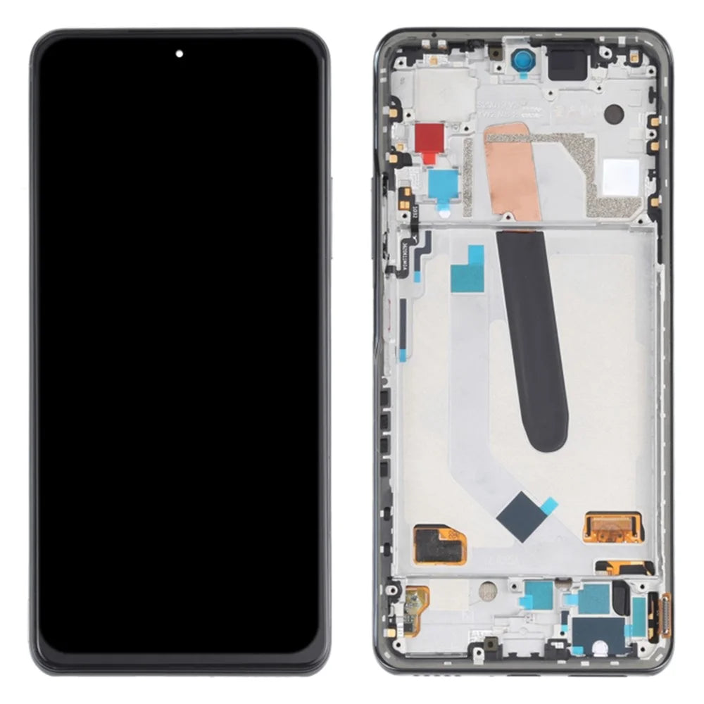 Grade S LCD Screen and Digitizer Assembly + Frame Replace Part (without Logo) for Xiaomi Redmi K40/K40 Pro/K40 Pro+/Mi 11i/Poco F3 - Black - 1